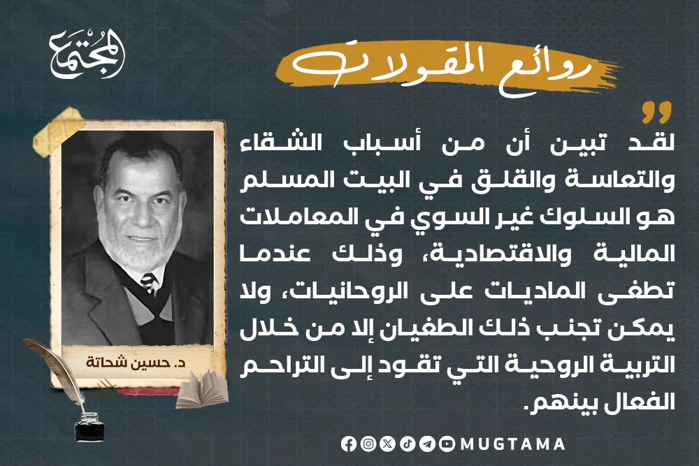 التربية الروحية في السلوك الاقتصادي للمسلم